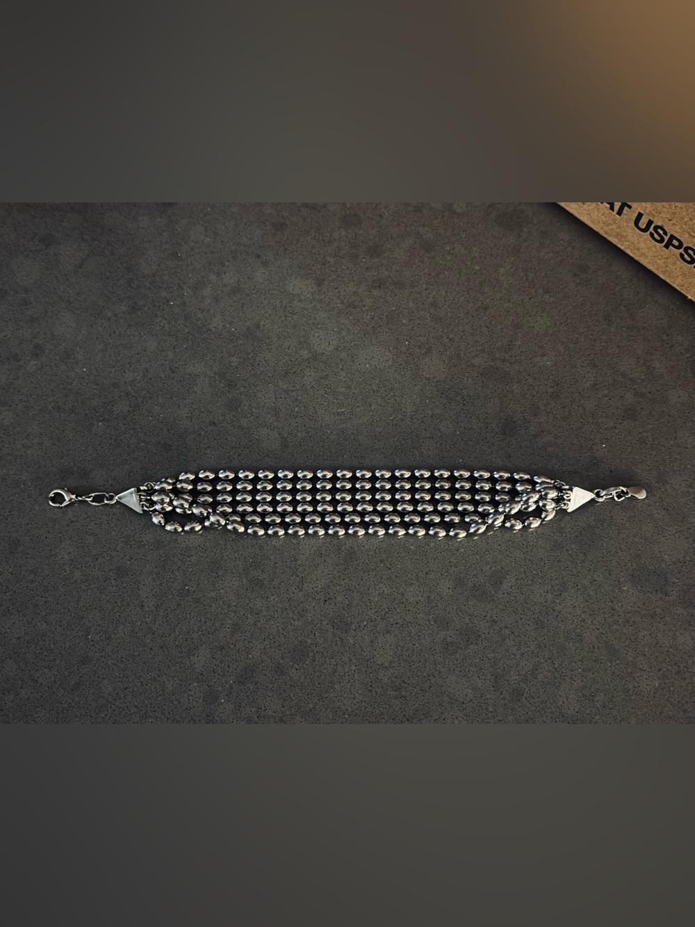 Sterling Silver Beaded Multi-Strand Bracelet